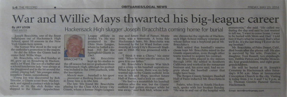 Joseph Bracchitta Article